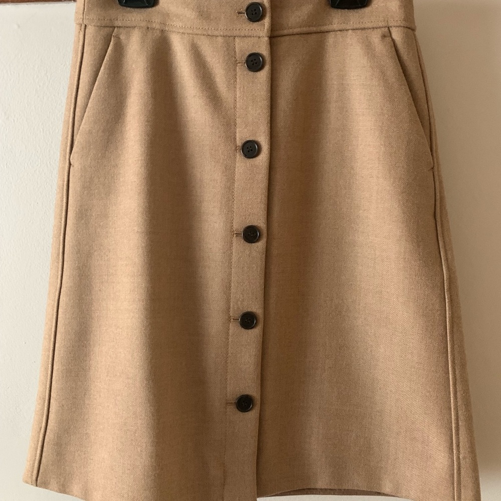 J. Crew Double Boiled Wool Skirt.
